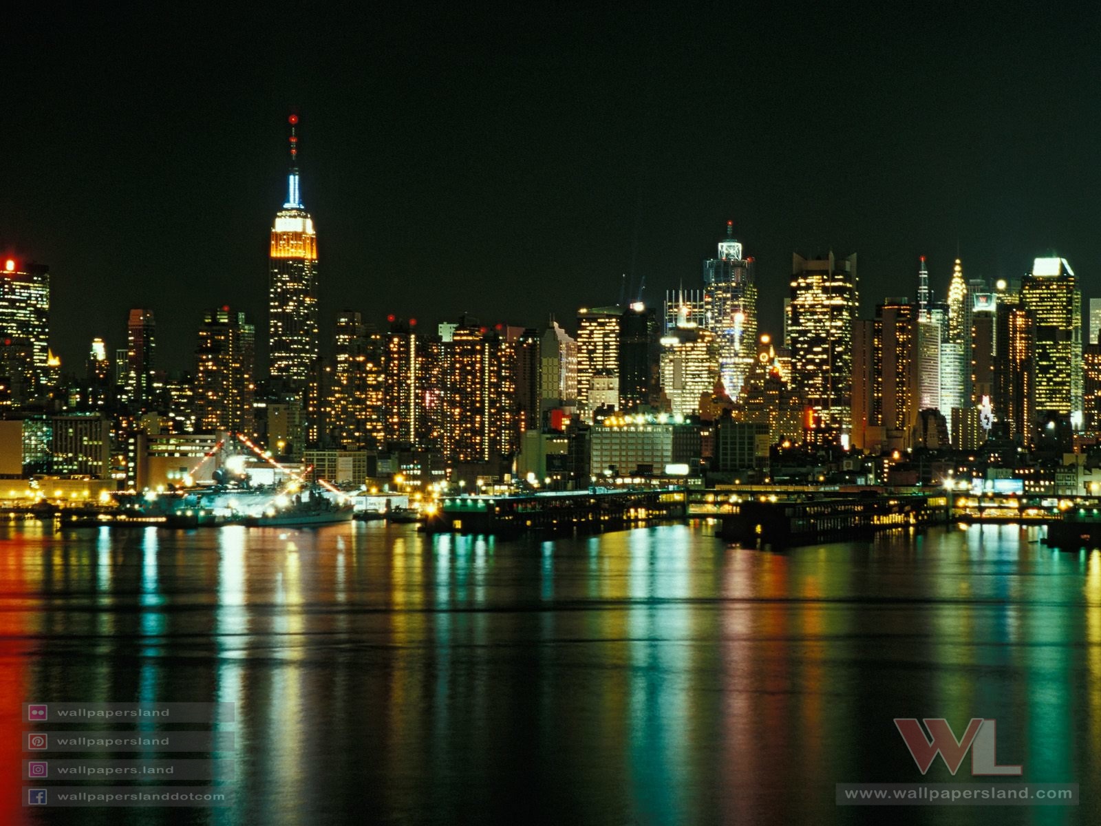 New York City Skyline as Seen From Weehawken, New Jersey